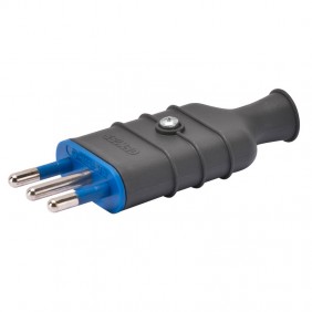 Gewiss straight Mobile plug 10A small black...