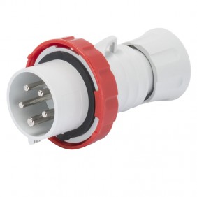 Gewiss mobiler Stecker 3P+E+N 16A IP67 rot 380V...