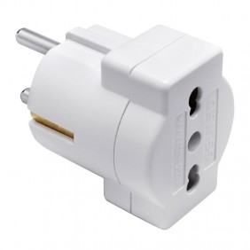 Adapter Unel Gewiss Plug 2P + T 16A German...