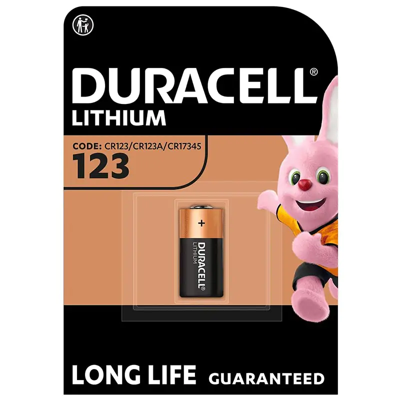 Pile lithium Duracell DL123A 3V pour appareils photo 302266000