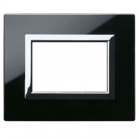 Ave Vera Sistema 44 verre plaque 3 modules noir...