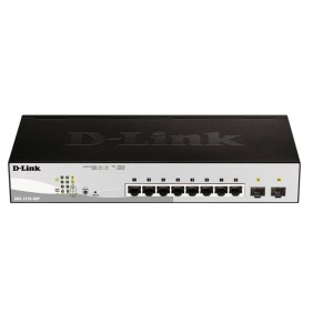 Conmutador D-Link de 8 puertos 10/100/1K+2SFP...