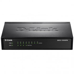 D-Link Switch de 8 puertos 10/100 4/15W MAX...