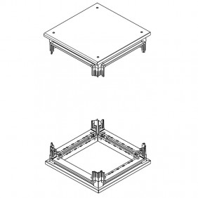 Bticino base and header kit for HDX 600x600mm...