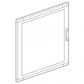 Bticino glass door for wall-mounted and...