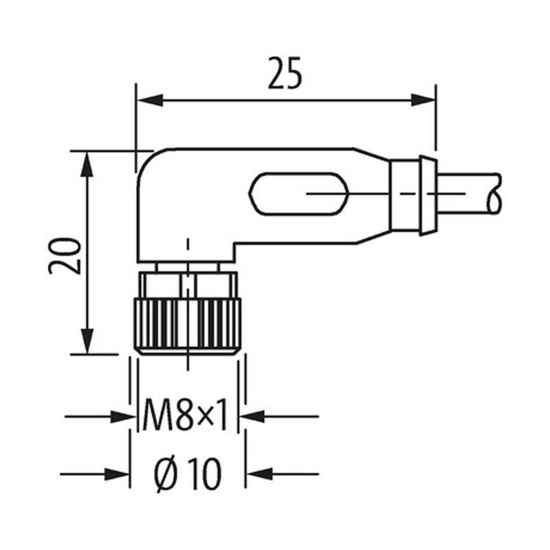 Connecteur mâle M8 à clé en forme de V - Connecteur étanche M8 mâle femelle  pour PIP, Fournisseur de solutions de prises modulaires et de connecteurs  étanches depuis 35 ans