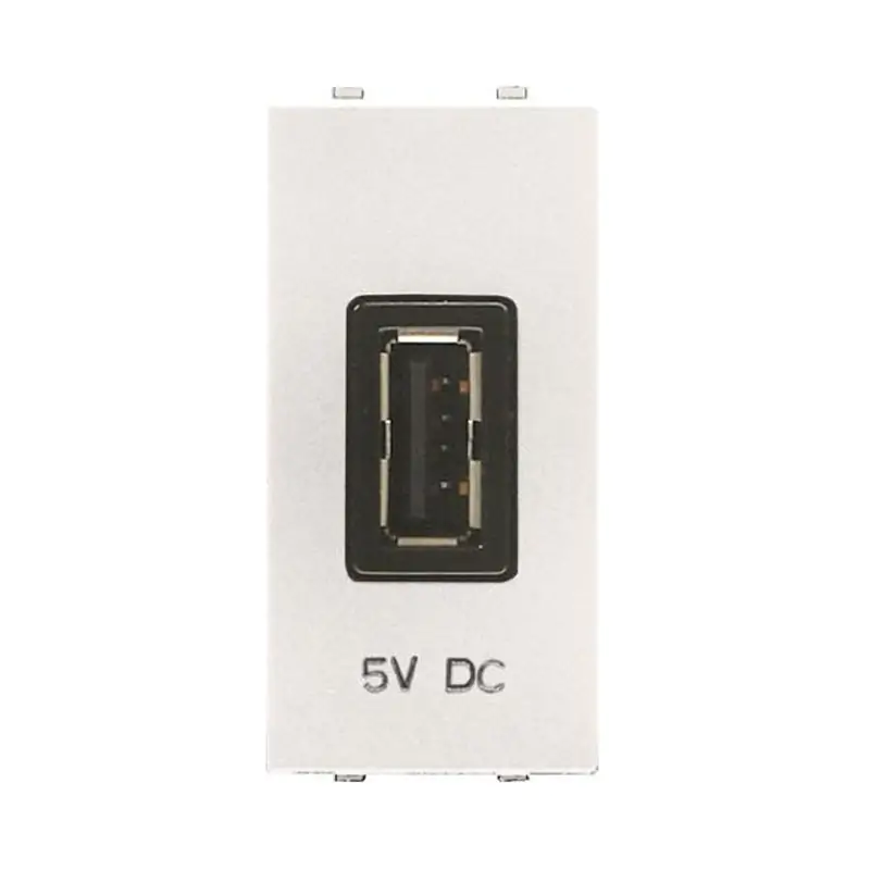 Abb Zenit USB Socket N2185.2 BL A 2A 1 Module White Z1161BL