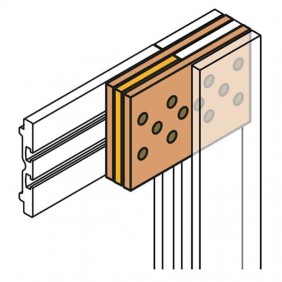 Connection between Abb shaped bars for...