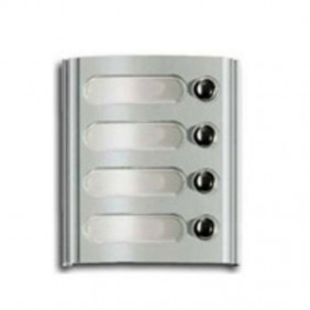 Elvox module name plate with 4 buttons gray...