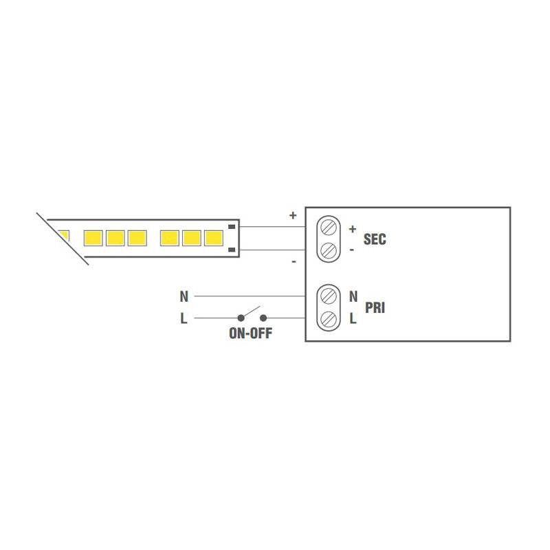 LEF LED-Streifen Netzteil 100W 24VDC Konstantspannung IP65