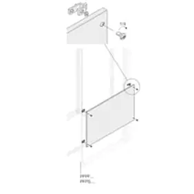 Blind Abb flat panel for 600x50 steel boards...
