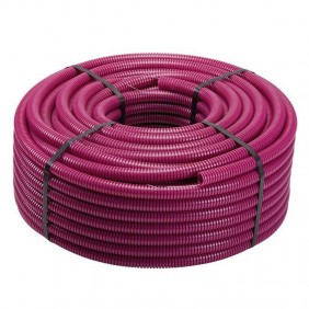 Lilac corrugated pipe with wire puller diameter...