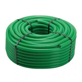 Tubo corrugato verde con tirafilo diametro 20mm