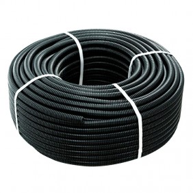 Black corrugated pipe with wire puller diameter...