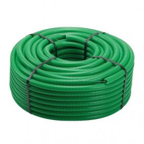 Green corrugated pipe with wire puller diameter...