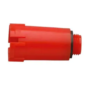 Luxor cap for plastic testing fitting 1/2 red...