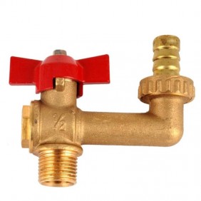 Enolgas Hydrant Ball Faucet 1/2 Brass Fitting...