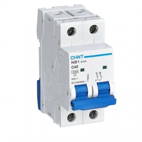 Interruptor magnetotérmico Chint NB1-63H 2P 40A...