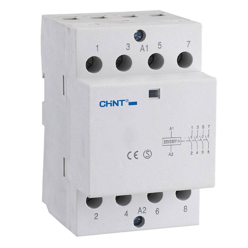 Contacteur modulaire Chint NCH8 40A 4NA 4P 230 Vac 3 Modules 256099