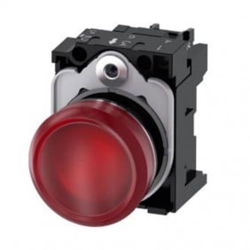 Indicatore Siemens luminoso rosso LED 24V 22mm...