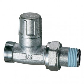 Far 1300 Lockshield valve 1/2 straight chrome...
