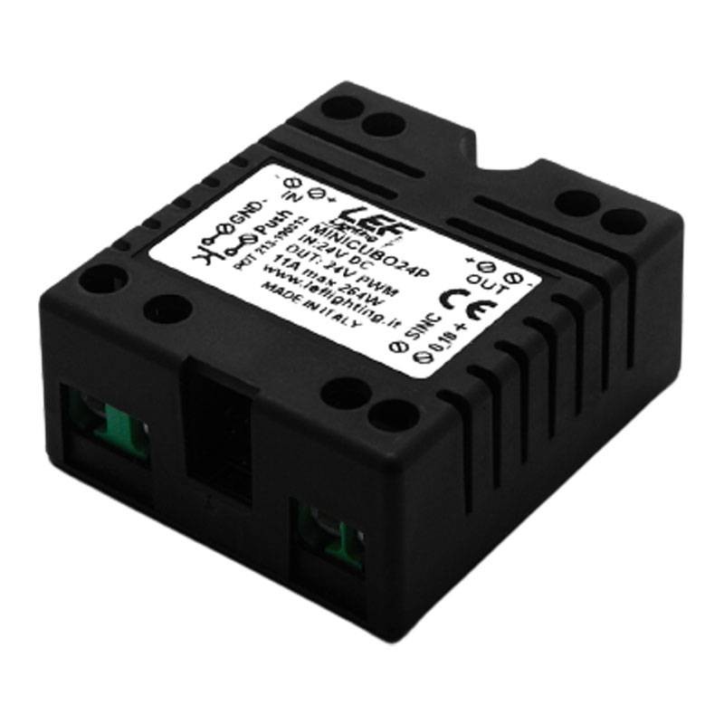 Dimmer pour LED LEF 12-24VDC avec bouton poussoir et Dali LECV1224DPE
