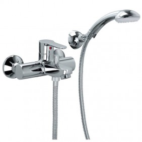 Paffoni Blu bathtub and shower tap with hand...