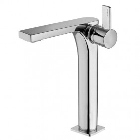 Paffoni Rock chromed extended washbasin tap...