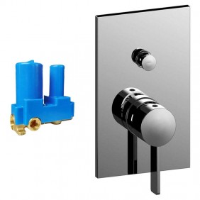 Paffoni Rock 2 outlets recessed shower tap...