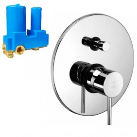 Paffoni Light recessed shower tap with diverter...