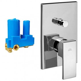 Paffoni Level recessed shower tap with diverter...