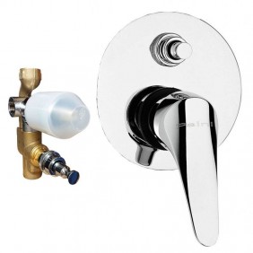 Paini Pilot recessed shower tap with chrome...