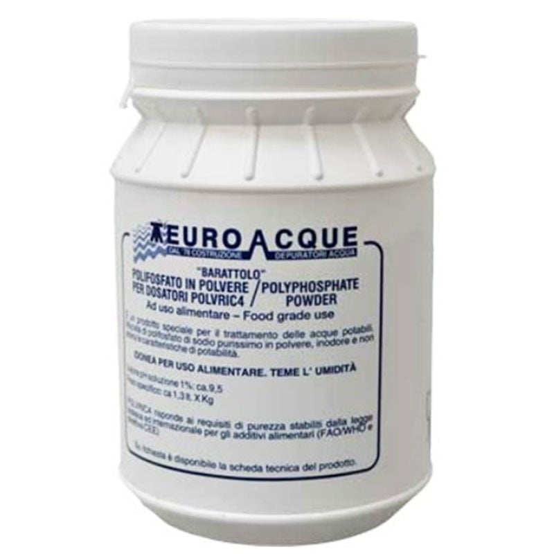 Polifosfato in polvere Euroacque per acqua potabile da 1 kg POLVRIC4