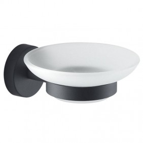 Gedy Eros wall-mounted soap dish matte black...