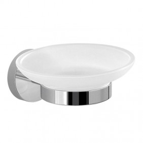 Gedy Eros wall-mounted soap dish chrome and...