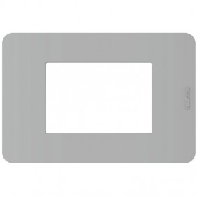 Placca Bticino MatixGO 3 moduli grigio JA4803JG