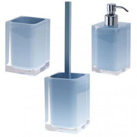 Gedy Rainbow Bathroom accessories set sky blue...