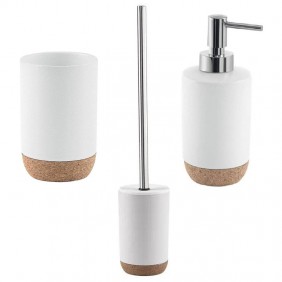 Gedy Ilary bathroom accessories set white...