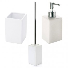 Gedy Verbena bathroom accessories set white...