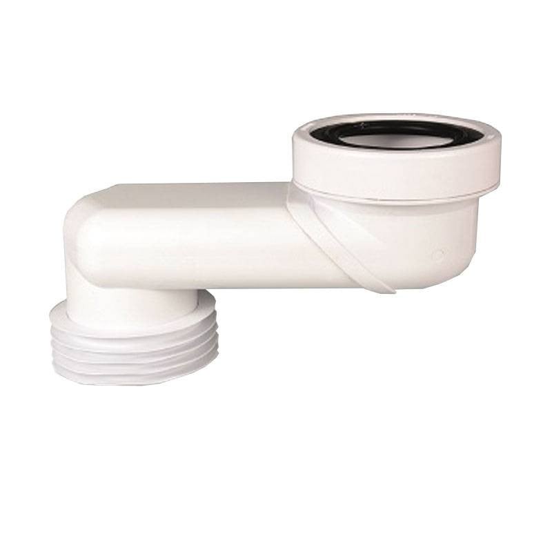 Scarico WC eccentrico per tubi GTL D 110 mm 10 cm bianco 234200PB10