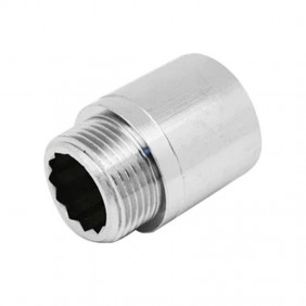 IBP pipe extender M/F 1/2 x 50 mm Chrome plated...