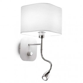 Lampe murale Ideal Lux Holiday blanc AP2 1XE14...