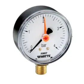 Watts radial manometer for heating systems 3/8...