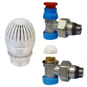 Giacomini valve and lockshield kit for radiator...
