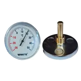 Watts bimetallic thermometer for heating...