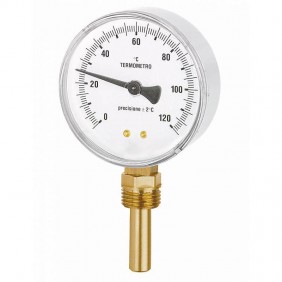 Watts bimetallic thermometer for heating radial...