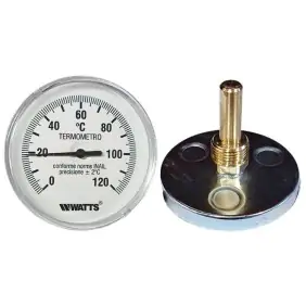 Watts bimetallic thermometer for heating...