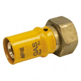 Ape gas swivel fitting F 1/2 x 16 mm brass...