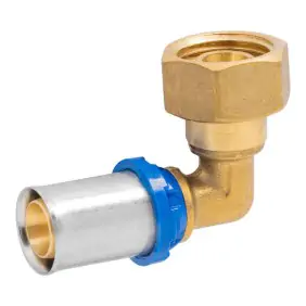 Ape elbow fitting with swivel 1/2 x 20 mm brass...