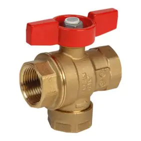 Giacomini Ball Valve with Filter F/F 3/4 Brass...